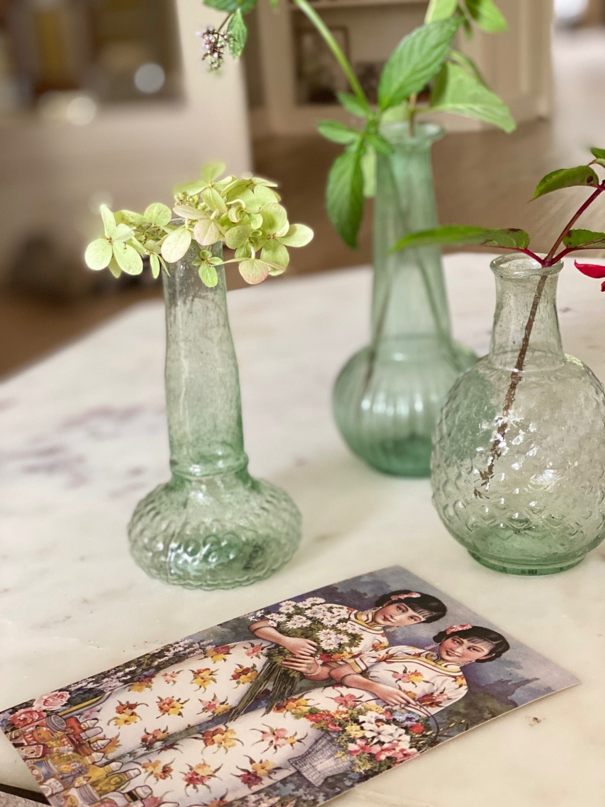 Green vase
