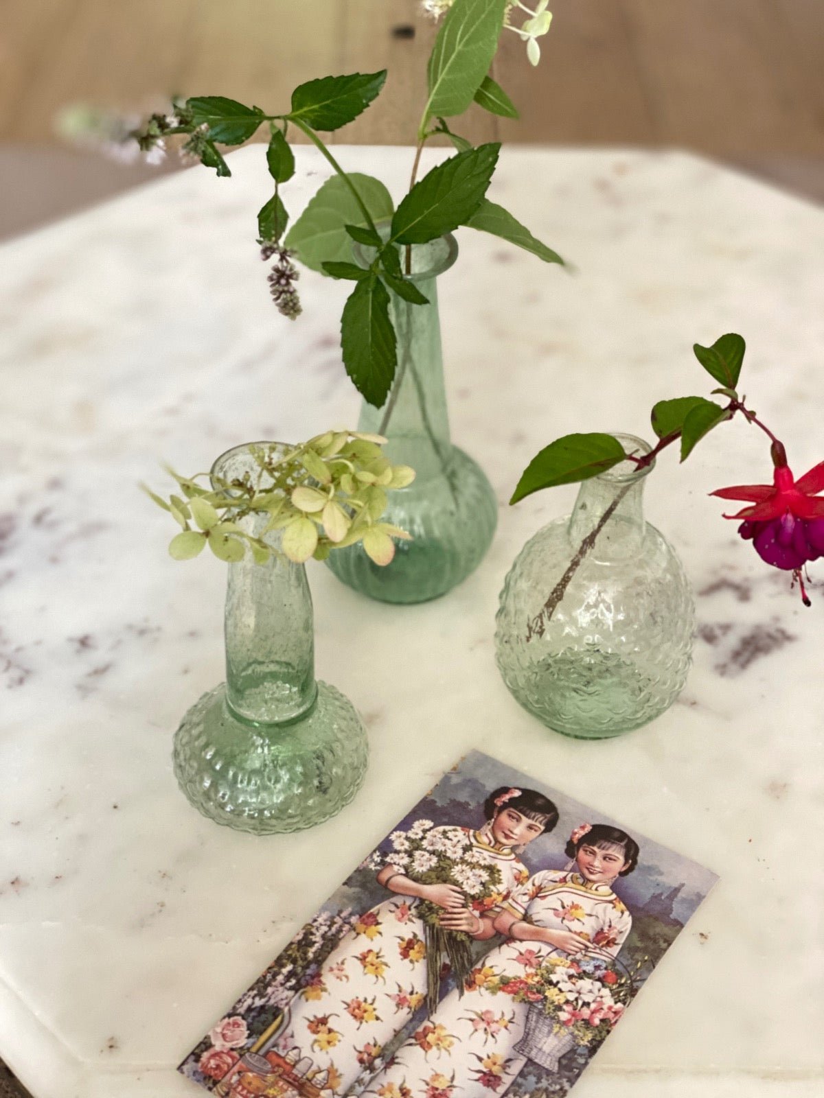Green vase