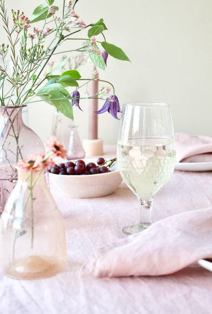 Verre à vin taillé à la main