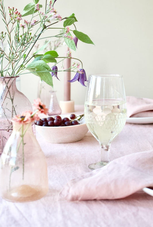 Verre à vin taillé à la main