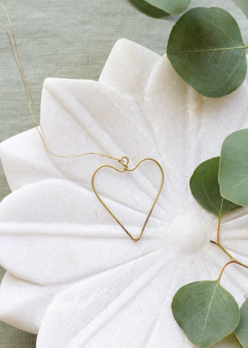 Heart hanger - set of 10