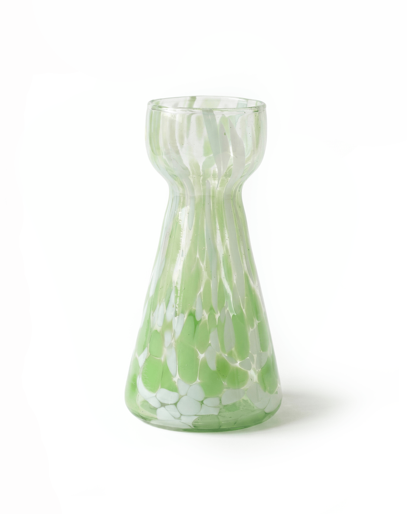 Hyazinthenvase grünes Glas