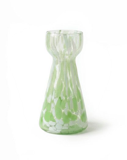 Hyazinthenvase grünes Glas