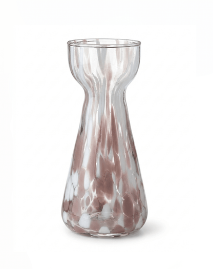 Hyacint vaas roze glas