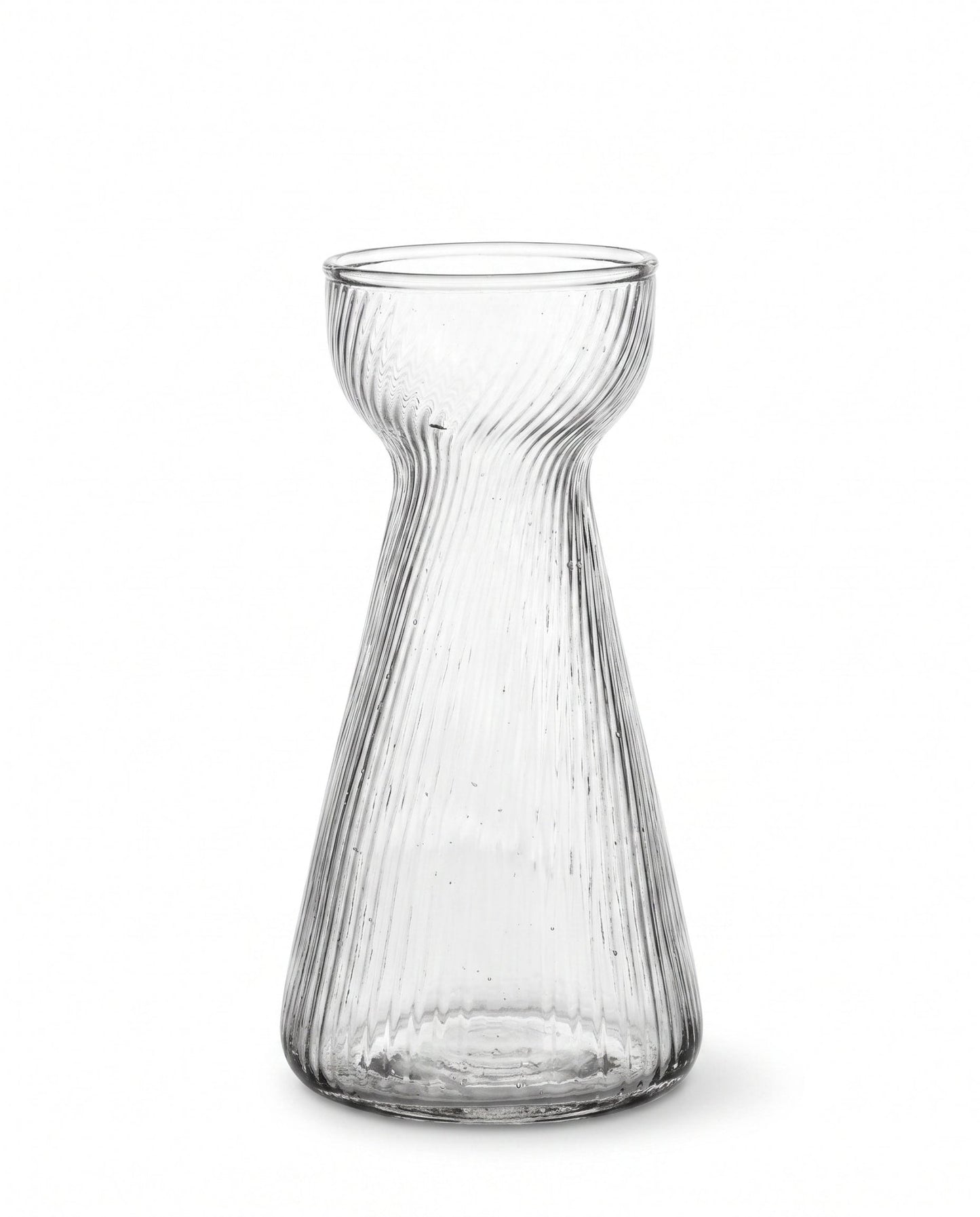 Hyazinthenvase Geripptes Glas