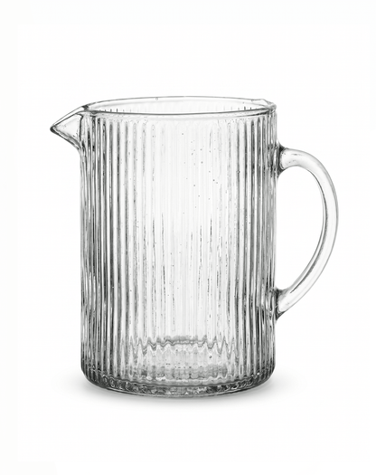Jug ribbed glass