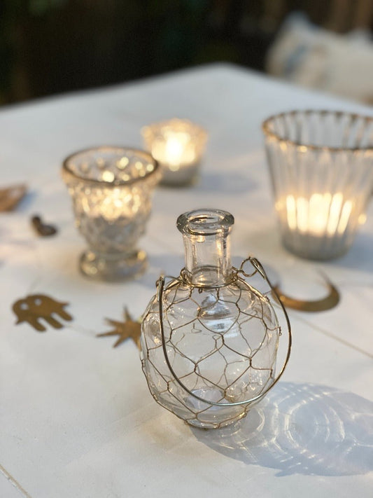 Bouteille pour bougie chauffe-plat