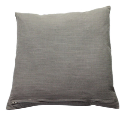 handmade cushion features a beautiful design crafted from cotton greige with embroidery