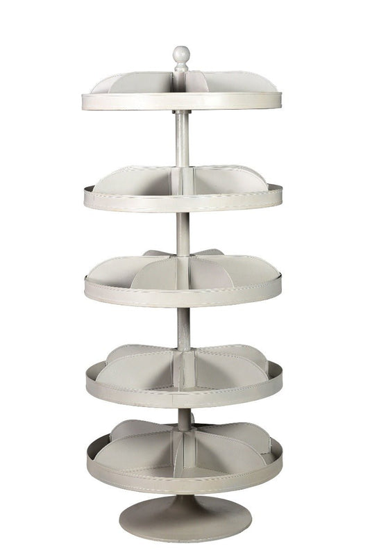 Metal display rotating
