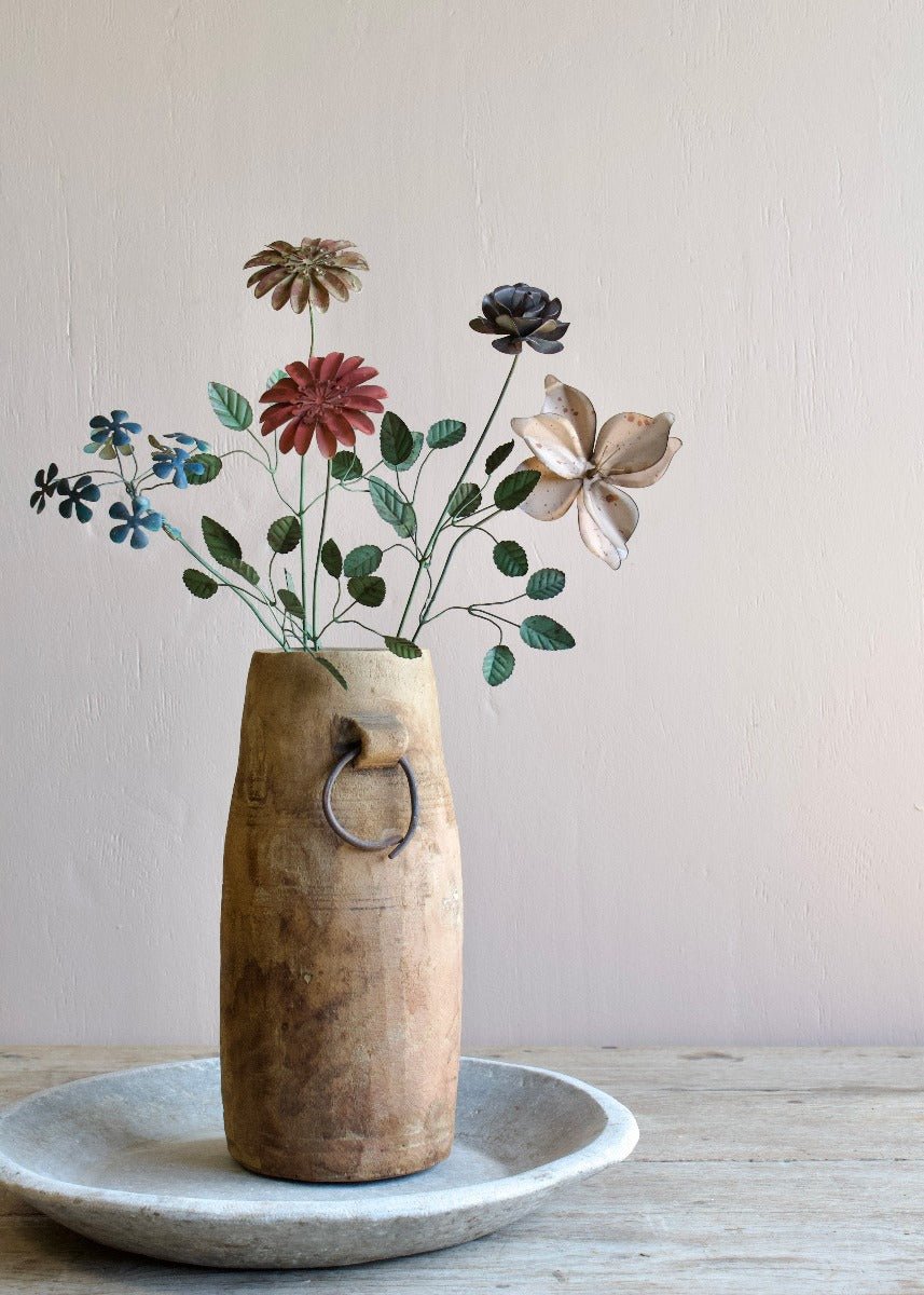 Metal Flower Blue Bloom