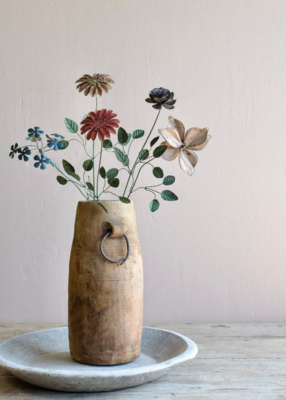 Metal Flower Blue Bloom