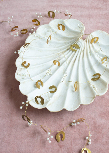 Guirlande de gui et de perles