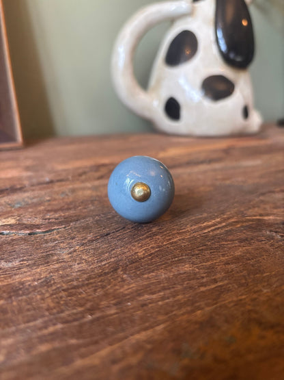 Meubelknop blauw