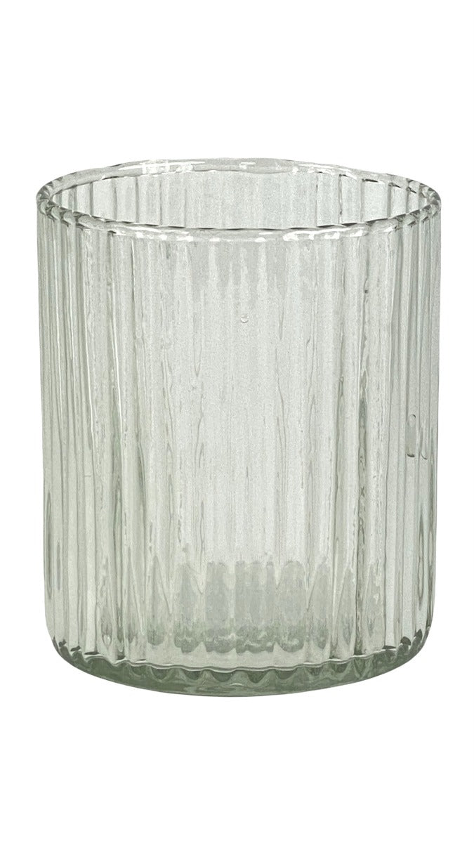 Tumbler ribbed glass