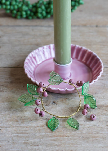 Purple berry napkin ring