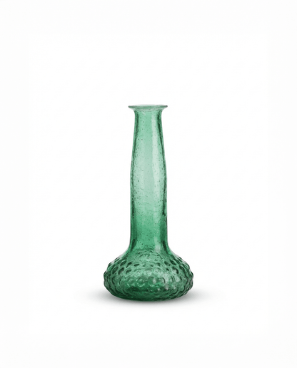 Vase aus recyceltem Glas, Smaragdgrün