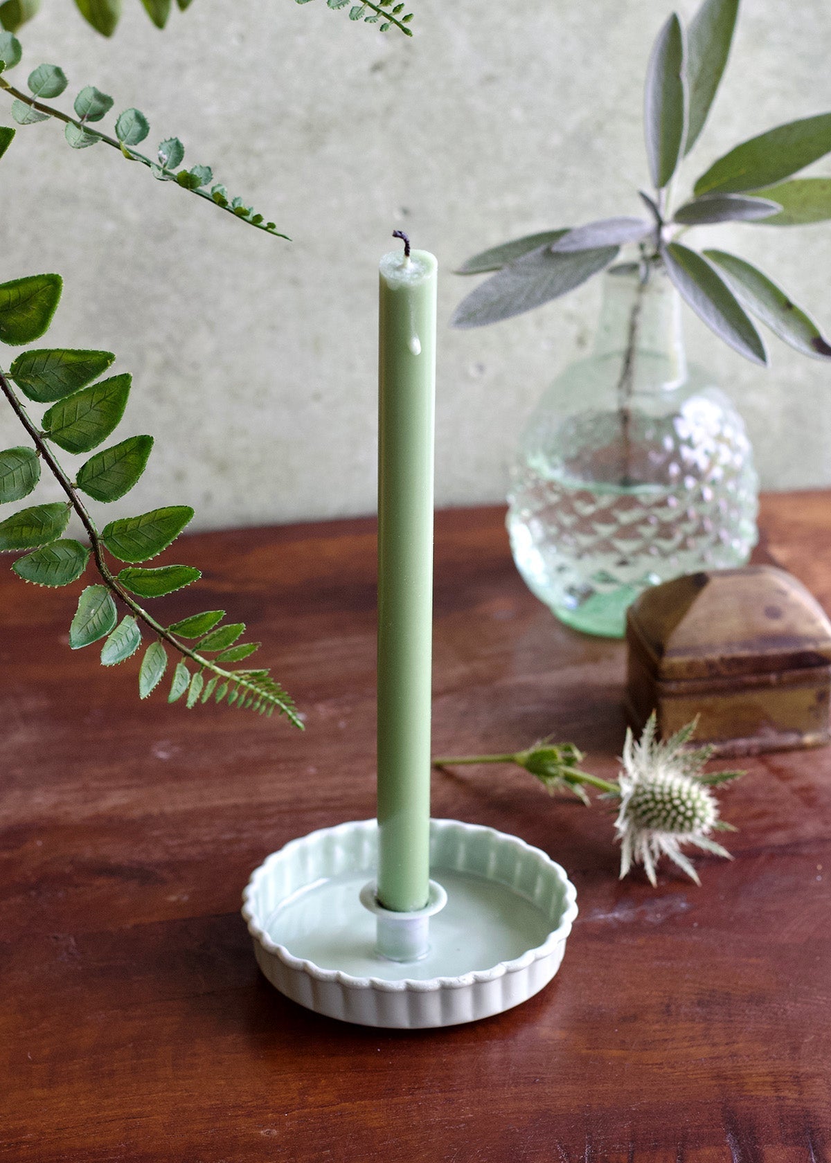 Slim Candle Holder Pale Mint