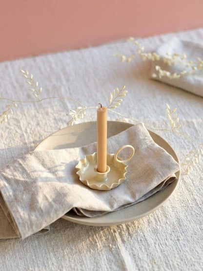 Slim Candle Holder Soft Sand