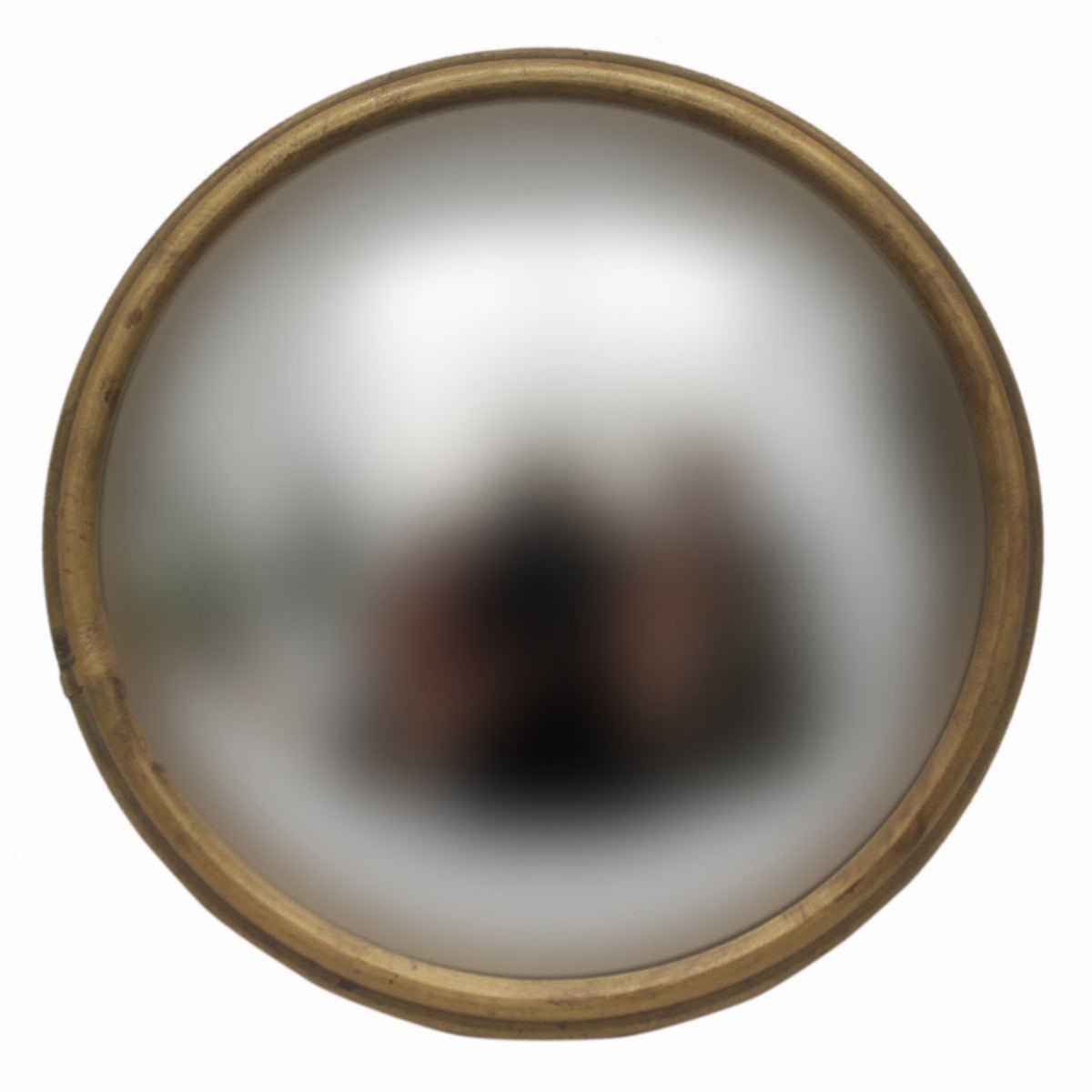 Small Convex Mirror with Brass Frame