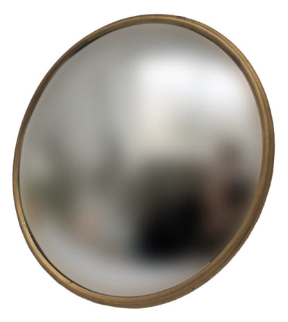Small Convex Mirror with Brass Frame