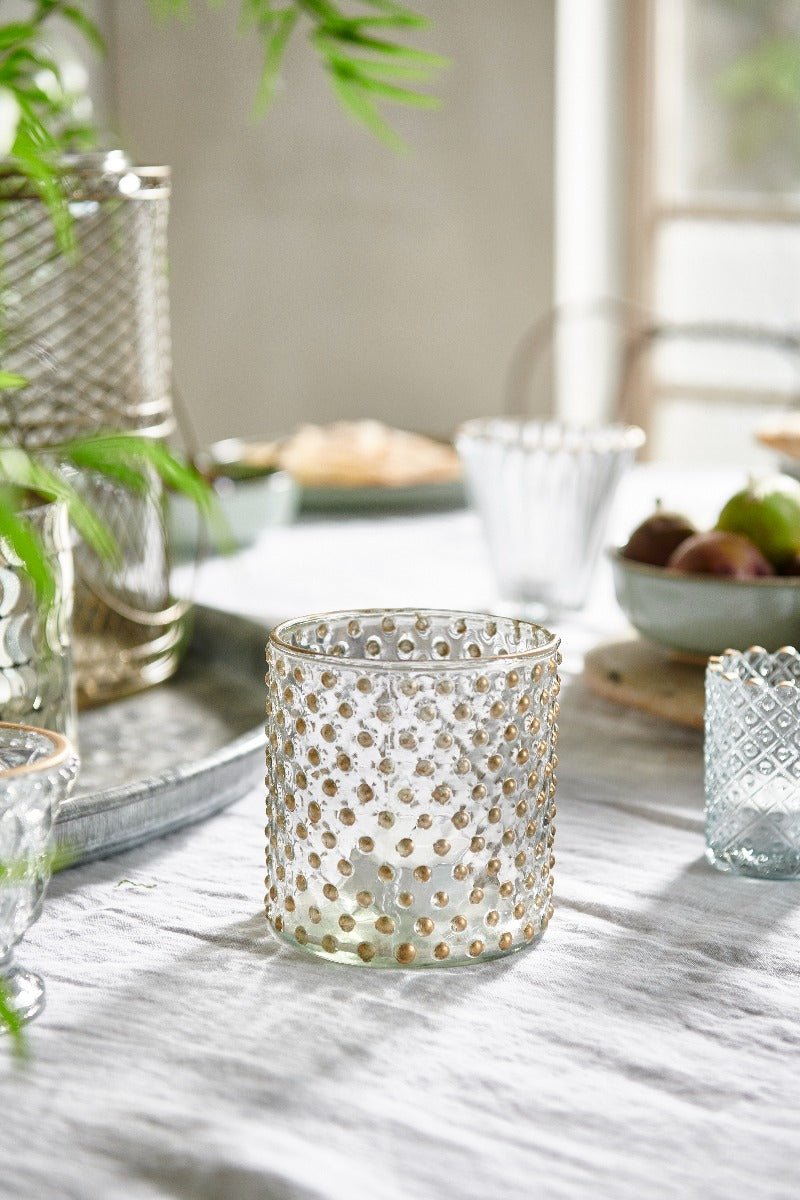 Tealight golden dots