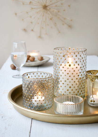Tealight golden dots