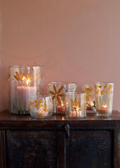 Theelichthouder Soft Amber