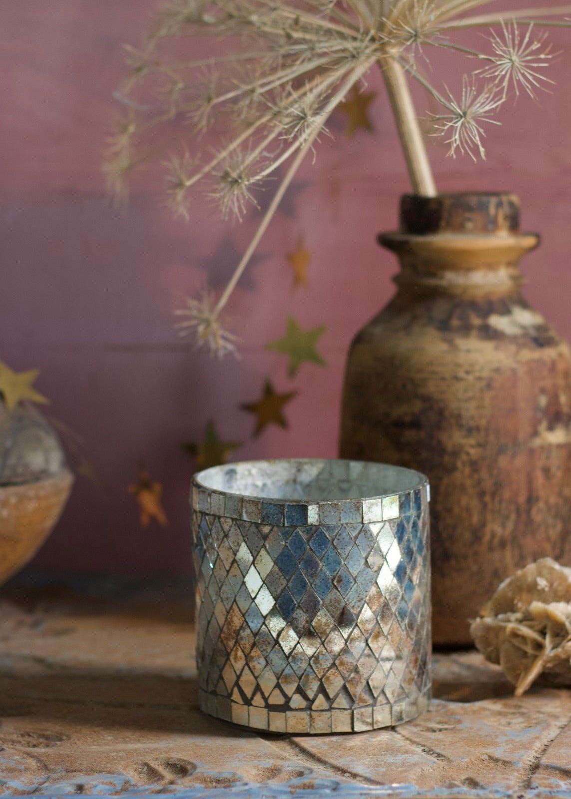 Tealight Mosaic Antique