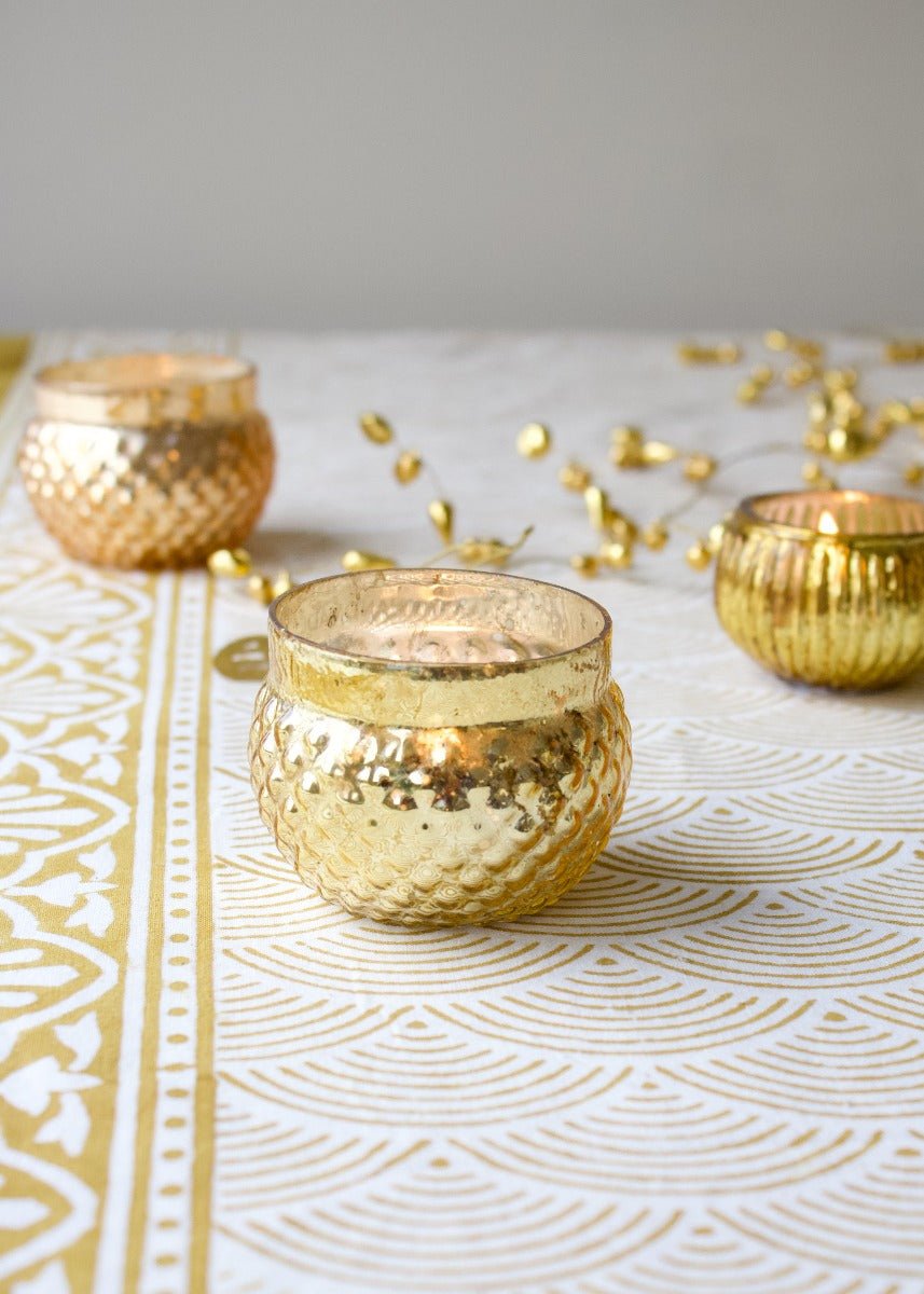 Tealightholder gold-silver