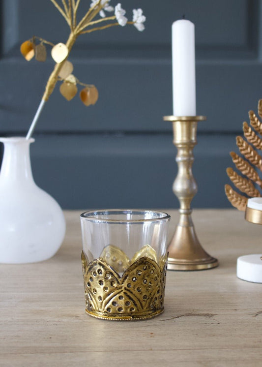 Tealightholder transparent glass