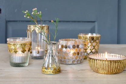 Tealightholder transparent glass