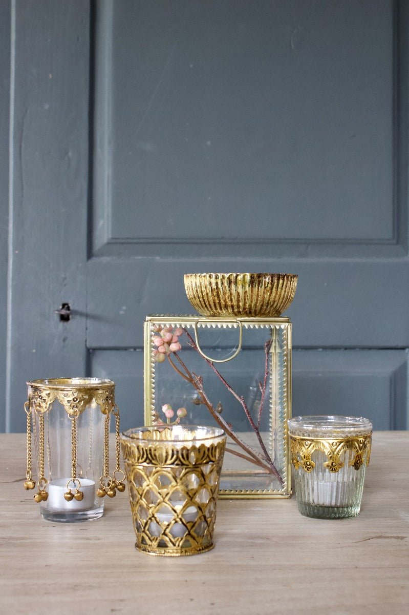 Tealightholder transparent glass