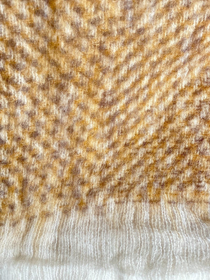 Throw mustard purple