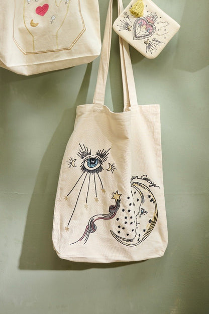 Tote bag Eye-moon