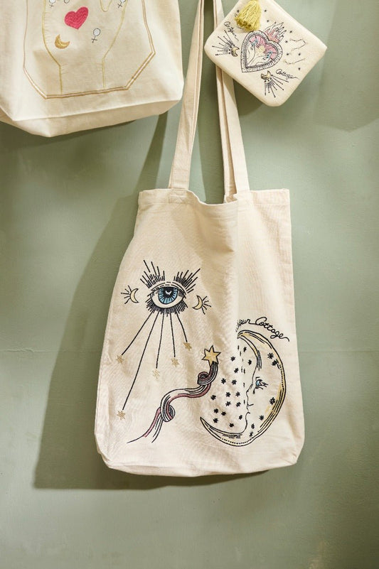 Tote bag Eye-moon