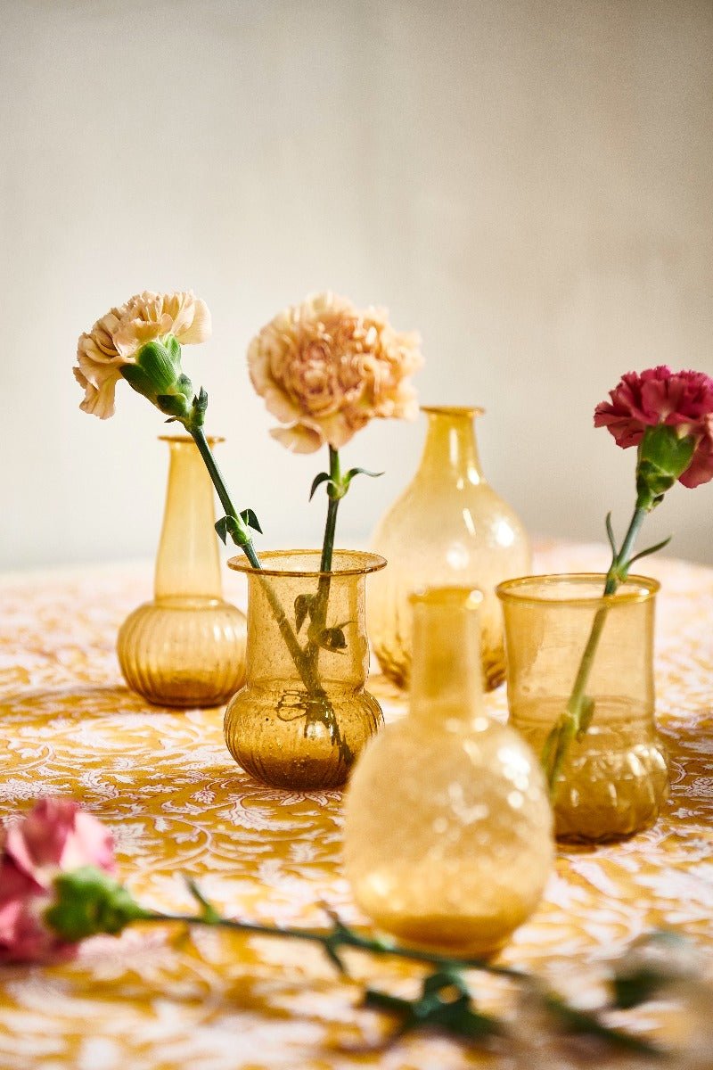 Vaas gerecycled glas goud