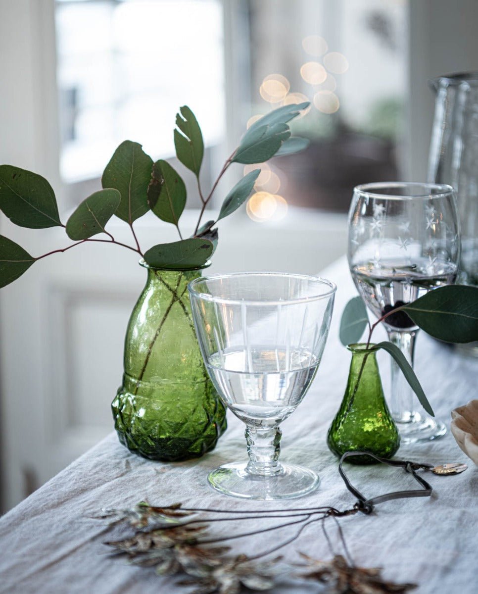Vaas groen gerecycled glas