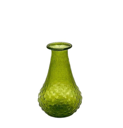 Vase vert en verre recyclé