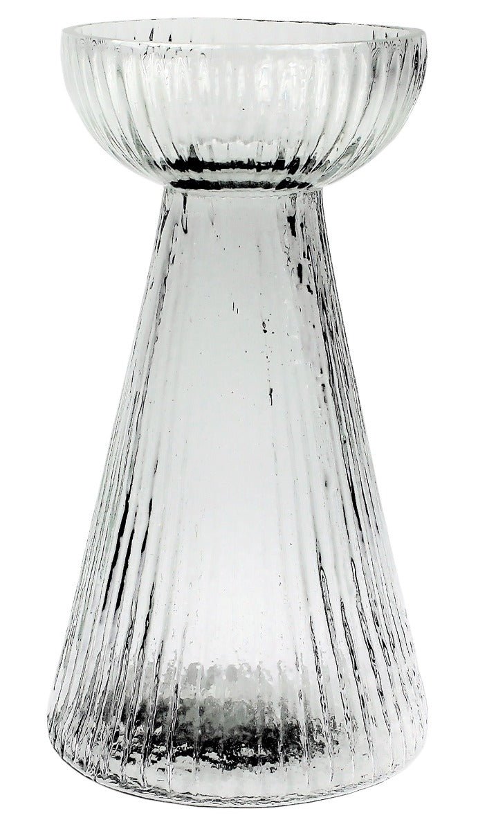 Vase jacinthe en verre transparent