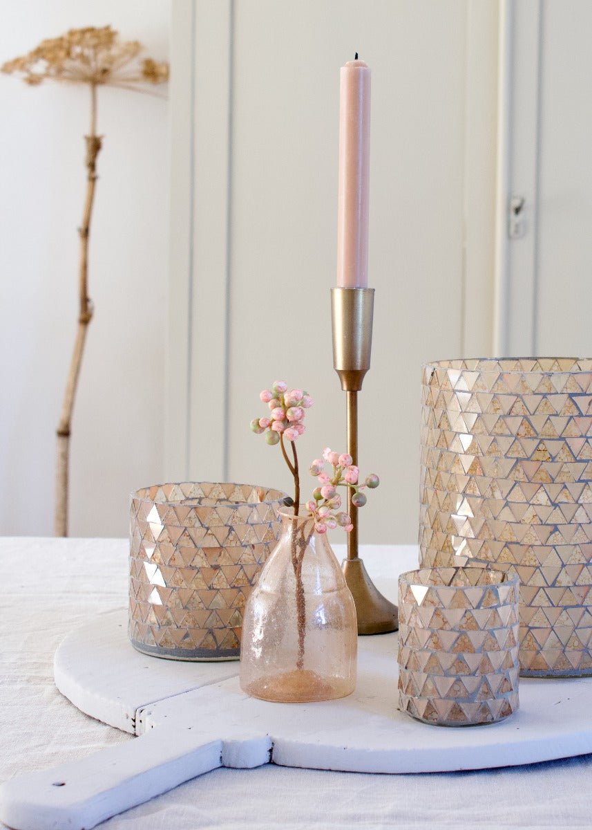 Vaas oranje gerecycled glas
