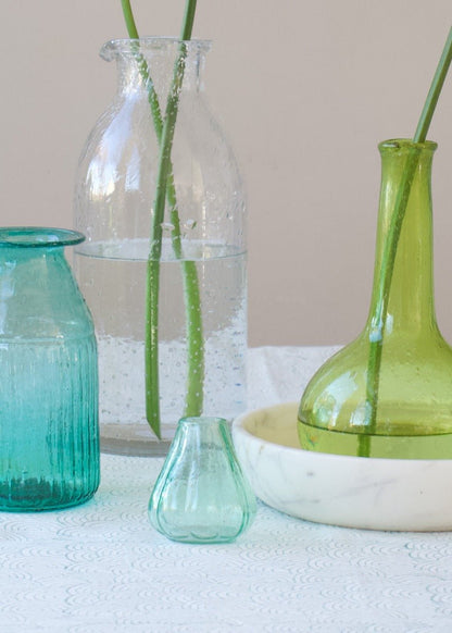 Vaas van gerecycled glas