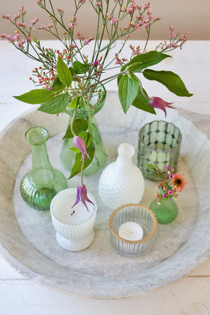 Vaas van gerecycled glas