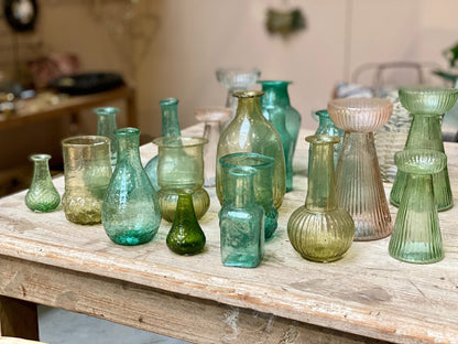 Vaas van gerecycled glas