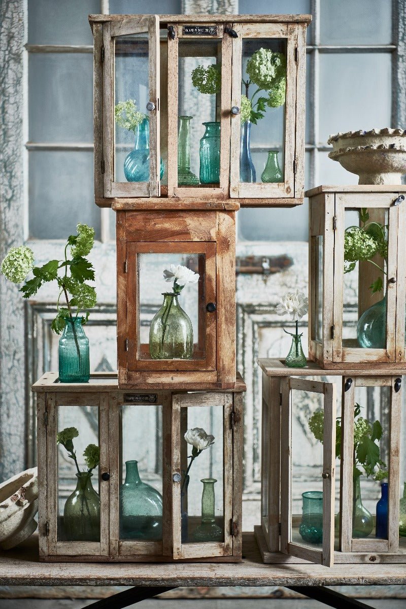 Vaas van gerecycled glas