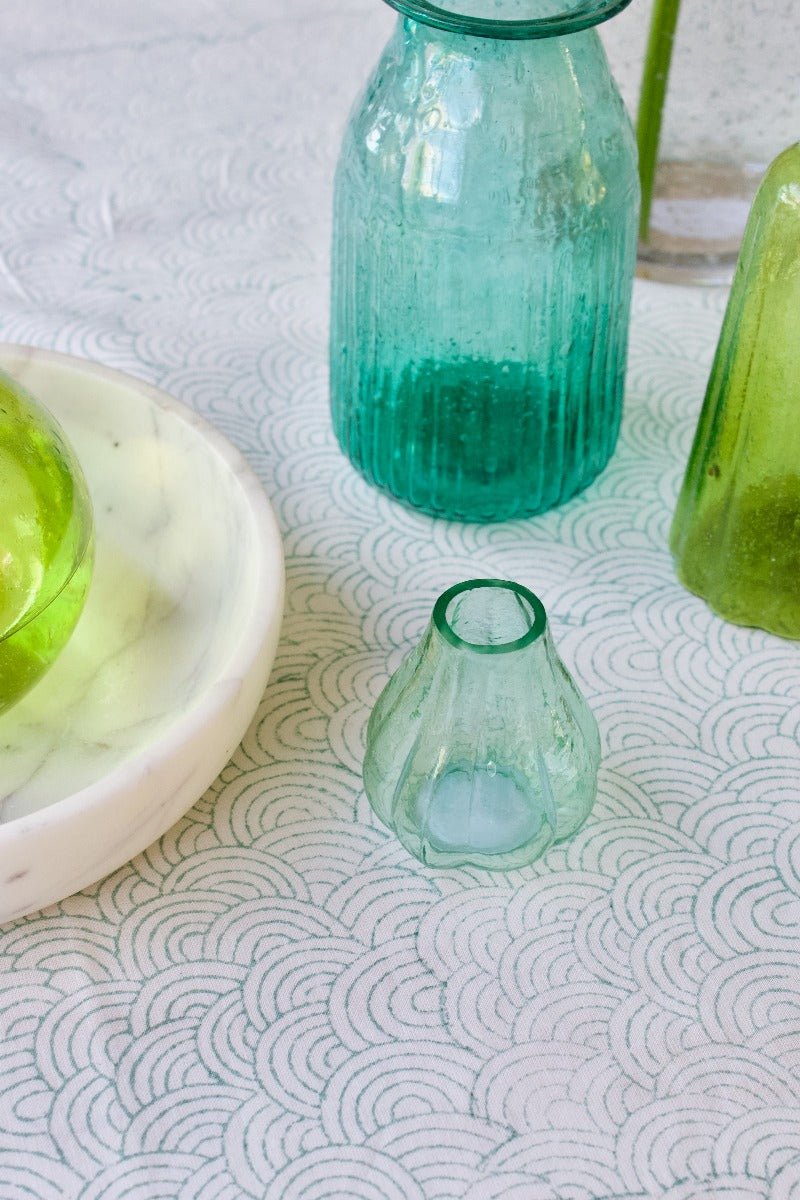 Vaas van gerecycled glas