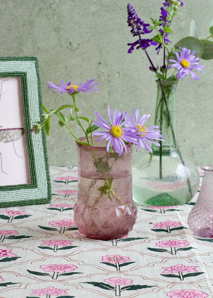 Vase recyceltes lila Glas