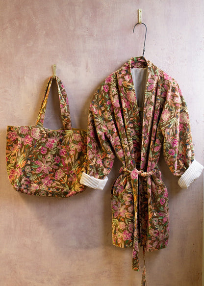Sac en velours Fleur