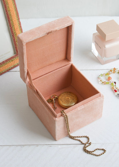 Velvet Jewellery Box Blush Swallow