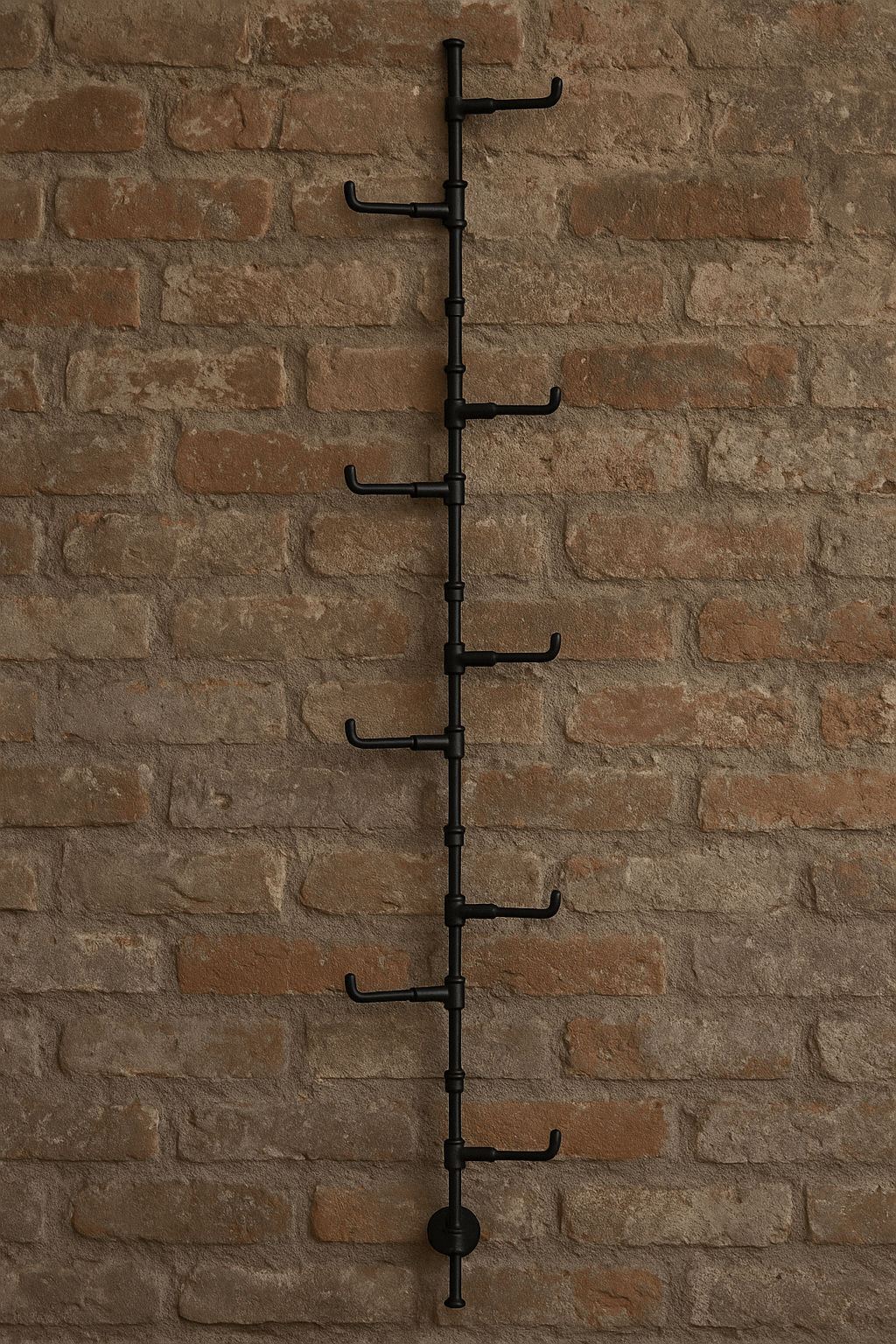 Verticaal rek Zwart groot