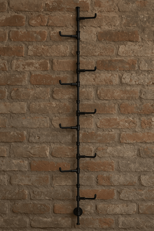 Verticaal rek Zwart groot